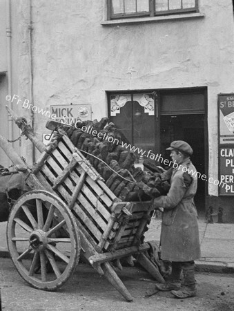 FARMER WITH CART  AD FOR CLARKE'S PLUG